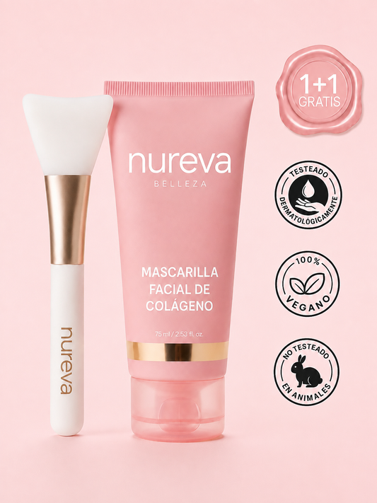 Mascarilla Coreana de Biocolágeno + Brocha Facial